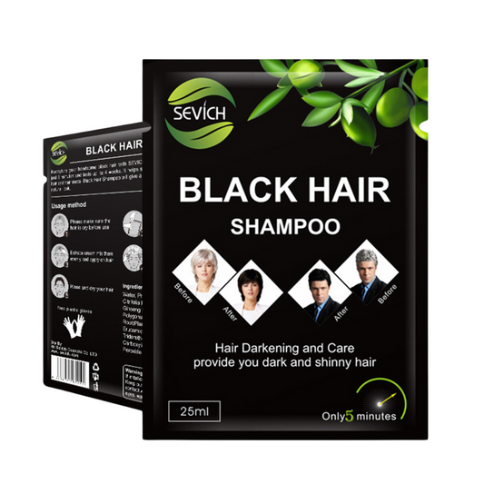 Shampoo Tinte Negro Black Hair Caja x 10 sobres